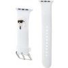 Karl Lagerfeld Karl Head na Apple Watch 42/44/45mm biely KLAWLSLKNH