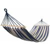 Houpací síť SEDCO - PolyCotton 200x90 cm, bílá/modrá