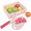 Bigjigs Toys dřevěné potraviny - Krájení ovoce v krabičce