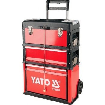 YATO-09102 Vozík na nářadí, 3 sekce, 1 zásuvka, od 120 € - Heureka.sk