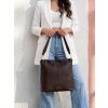 Čokoládová hnedá crossbody kabelka Peterson s deleným vnútrom | Elegantná a praktická