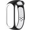 Eternico Sporty na Xiaomi Mi band 5/6/7 solid black and white APW-XMI7SP-SBW