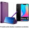 Otváracie Púzdro Luxria Clear View pre Huawei - Fialové pre Huawei: Nova 3i