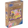 RAVENSBURGER Drevené puzzle Prasiatko Peppa 22 dielikov
