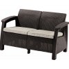 KETER pohovka GREEK LOVE SEAT | hnedá