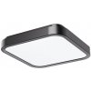 Rabalux Čierne stropné LED svietidlo Samira hranaté 420x420mm 48W IP44 71256