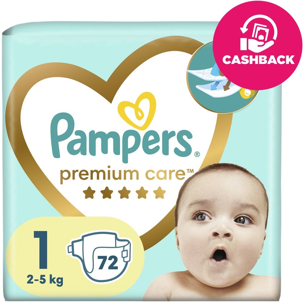 Pampers Premium Care 1 72 ks