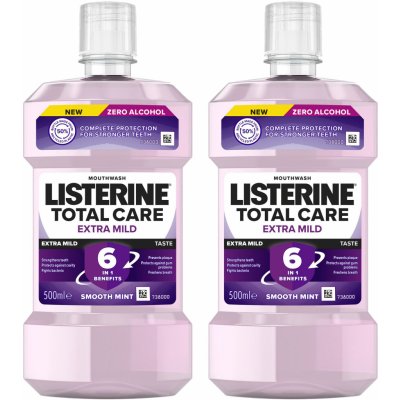 Listerine Total Care Extra Mild 500 ml - dvojbalenie