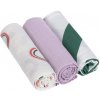 Lässig BABIES bavlnené plienky Swaddle Burp blanket 85x85 Happy Rascals lavender