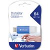 Verbatim USB flash disk, USB 2.0, 64GB, DataBar, modrý, 49455, pre archiváciu dát