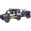 CITY SERVICE CAR - 1:14 - Policejné auto s prívesom a motorkou (so zvukom a svetlami)