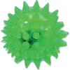 Dog Fantasy svietiaca loptička s bodlinkami zelená 5 cm