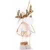 Dekorácia MagicHome Vianoce, Sobia laň na platni, 50 cm svietenie/blikanie,
