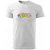 Hello hippie symbol - Klasické pánske tričko - 2XL ( Biela )