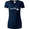 Evolúcia kajak - Dámske tričko z organickej bavlny Origin (GOTS) - 2XL ( Tmavomodrá (veľmi tmavá - skoro čierna) )