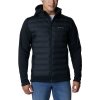 Columbia OUT-SHIELD INSULATED FULL ZIP HOODIE Pánska hybridná bunda, čierna, S