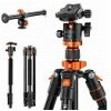 K&F CONCEPT K234A7 statív/monopod s hlavou a priečnym stĺpikom 230cm