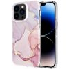AppleKing mramorový trblietavý kryt pre iPhone 13 Pro - svetloružový - možnosť vrátiť tovar ZADARMO do 30tich dní
