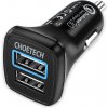 ChoeTech Quick 2x QC3.0 USB-A Car Charger Black C0051