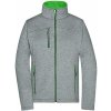 James&Nicholson Dámska softshellová bunda JN1147 Dark-Melange XL