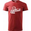 Florbal team - Klasické pánske tričko vyššej gramáže - 3XL ( Bordová )