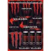 Nálepky moto Monster Energy 3 (Sada nálepiek)