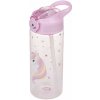 BAAGL Tritánová fľaša na nápoje so slamkou Rainbow Unicorn 500 ml
