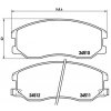BREMBO Sada brzdových platničiek kotúčovej brzdy P10003