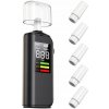 ALKOHOL TESTER ELEKTROCHEMICKÝ PRECIZNY USB LED RÝCHLY DIGITÁLNY NÁUSTKYx6