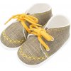 Dojčenské capáčky tenisky New Baby jeans mustard 0-3 m - 116/122