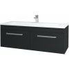 Dreja Umývadlová skrinka ASTON SZZ2 120 - L03 Antracit vysoký lesk / Úchytka T01 / L03 Antracit vysoký lesk