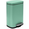 Spirella pedálový odpadkový koš Akira, matný zelený, ocel, 5 l (10,19838)