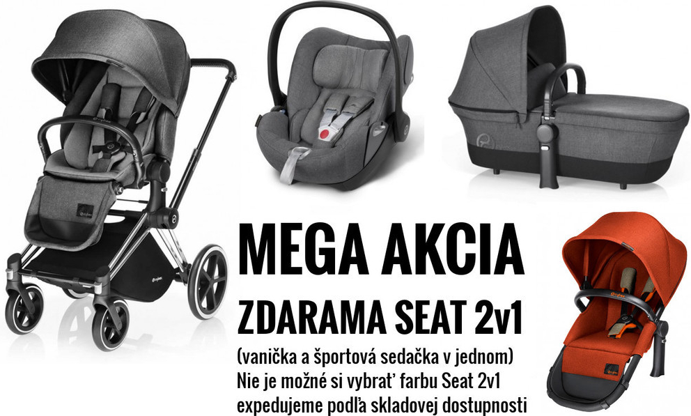 Cybex kombinovaný PRIAM 2018 + Seat 2v1 manhattan grey od 1 220 € -  Heureka.sk