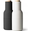 Audo Copenhagen Mlynčeky na soľ a čierne korenie Bottle, set 2ks, ash-carbon, wood lid