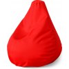 Sablio Sedací vak Pear Červená - 140 x 100 x 25 cm