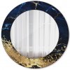 Modrý mramor Modrý mramor Okrúhle dekoračné zrkadlo lsdo-00097