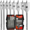 Súprava lopatkových vrtákov 8 ks 12-32 mm, Verke V05075