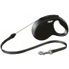 Vodítko Flexi Classic NEW lanko S 5 m čierne (do 12 kg)