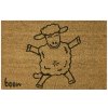 Kokosová čistiaca vonkajšia vstupná rohož FLOMA Sheep - dĺžka 40 cm, šírka 60 cm, výška 1,4 cm