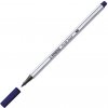Fixka so štetcovým hrotom pre rôzne šírky čiar STABILO Pen 68 Brush, pruská modrá