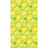 Textilomanie Rýchloschnúca plážová osuška LEMONS 100x180 cm zelená, 100% mikrovlákno
