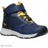 KEEN Skua Mid WP detské turistické topánky, naval academy/yolk yellow US 6