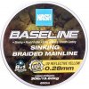 Nash Pletená Šnúra Baseline Sinking Braid UV Yellow 600 m 0,20 mm 9,07 kg