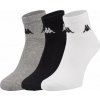 Ponožky Kappa ZORAZ 3PACK čierna biela sivá
