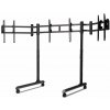 Next Level Racing Round Tube Freestanding Triple Monitor Stand, samostatný stojan pro 3 monitory