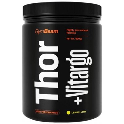 GymBeam Předtréninkový stimulant Thor Fuel + Vitargo 600 g - citrón/limetka