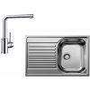 Blanco Set drezu Tipo 45 S Compact a batérie Mila, nerezová/chróm SET 04-D 25 MILA