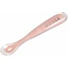 Lyžička pre deti Beaba Ergonomic 1st age Old Pink zo silikónu ružová 17 cm od 4 mes