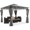 Záhradný pavilón Ibiza 3x3 m antracitový Garden Point