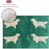 DRYBED Premium Vet Bed Golden retriever zelený + béžový 100 x 75 cm